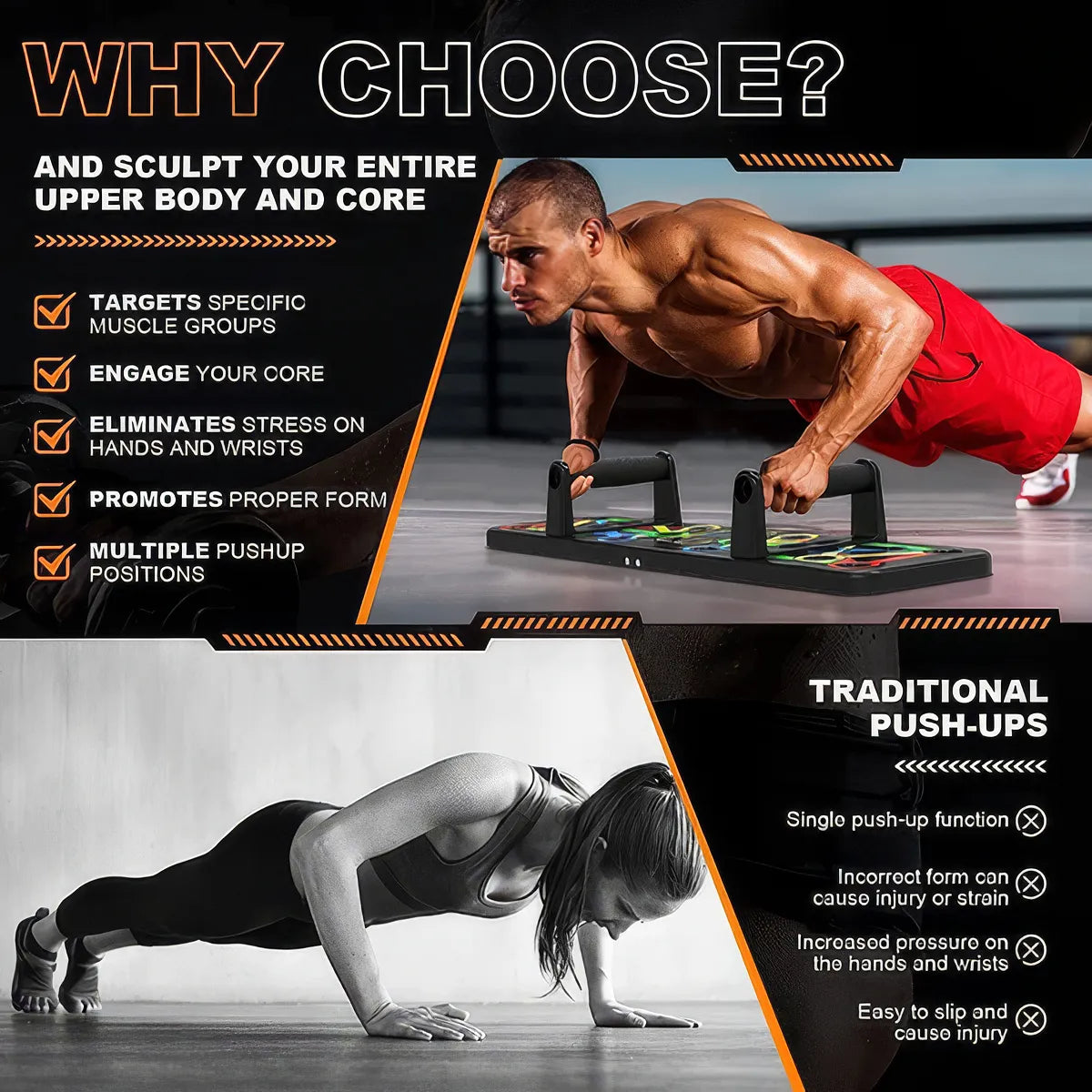 Master Your Form Foldable Push-Up Board | 50% OFF + FREE Shipping